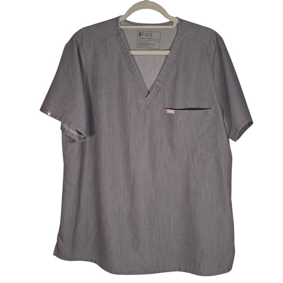 Figs Women’s 2‑Piece Scrub Set XL Catarina Top & Kade Cargo Pants Graphite Gray - Picture 2 of 11
